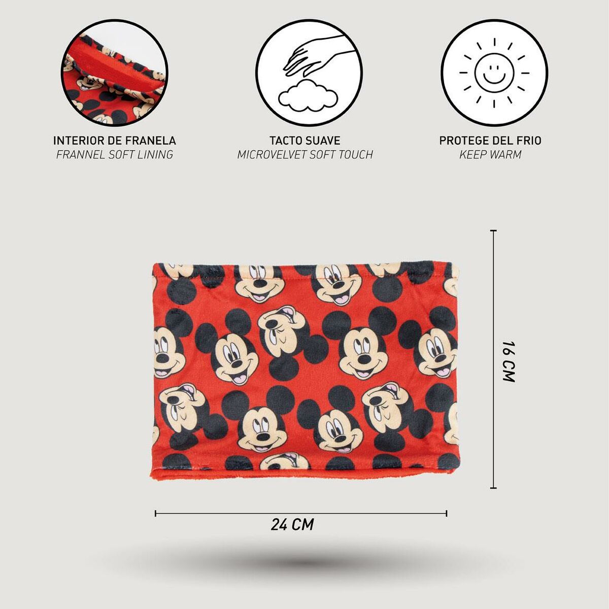 Capucho Mickey Mouse Vermelho